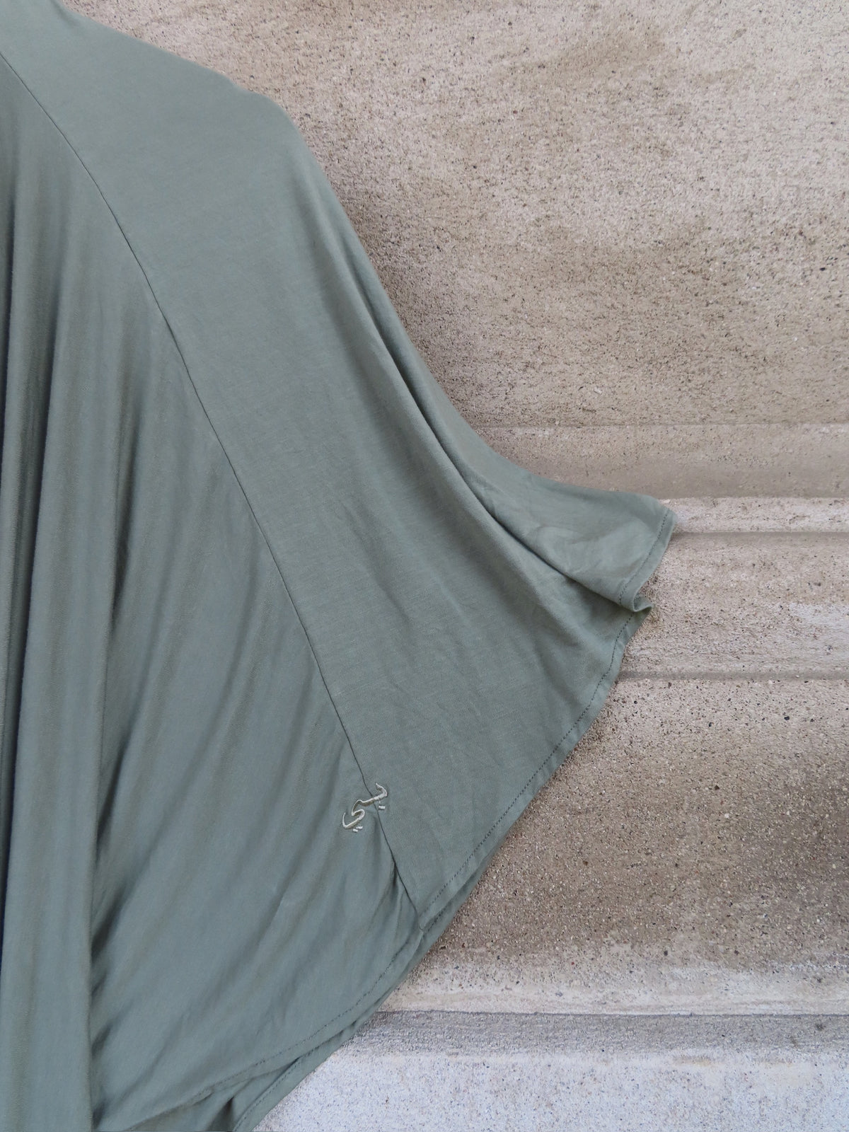 Zeytuna green bamboo jersey khimar by BeiCollection