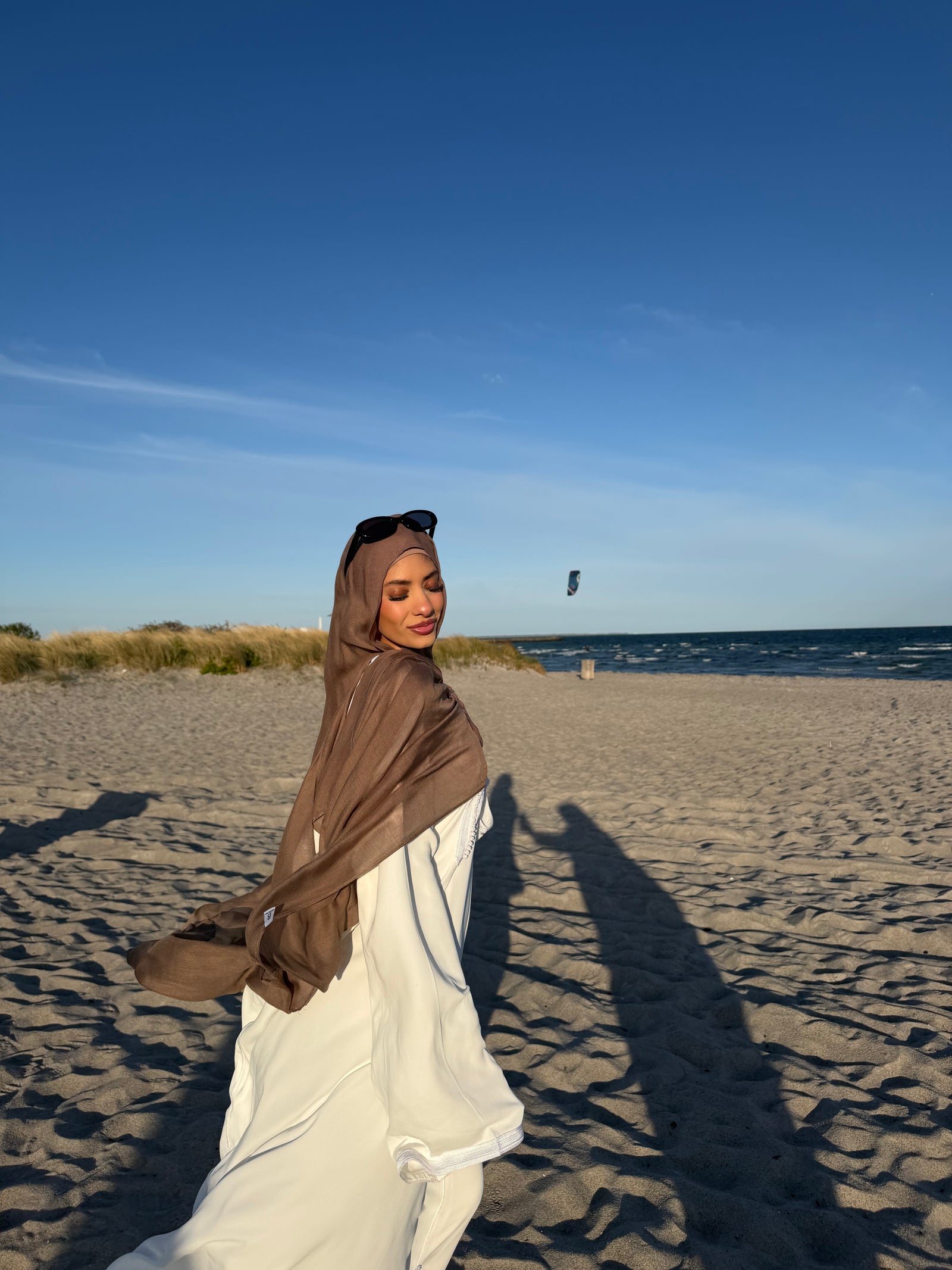 Neutral summer hijabs from The Summer I Turned Bei collection