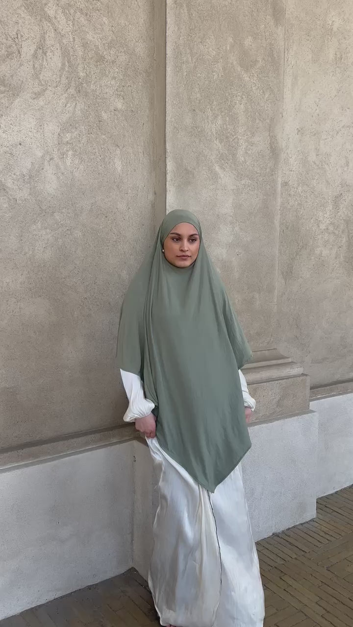 Bamboo Jersey Khimar - Zeytuna
